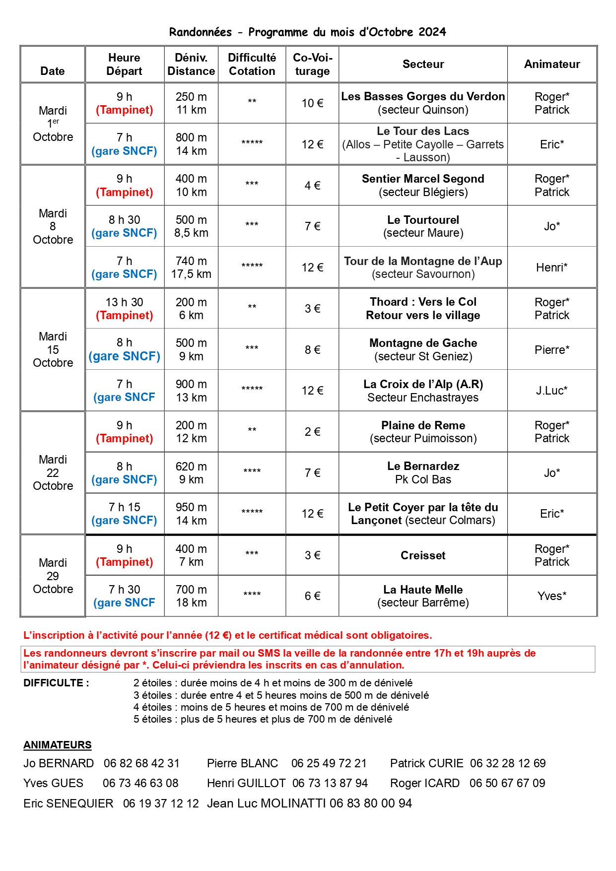 Programme Randos Gavots Octobre page 0001